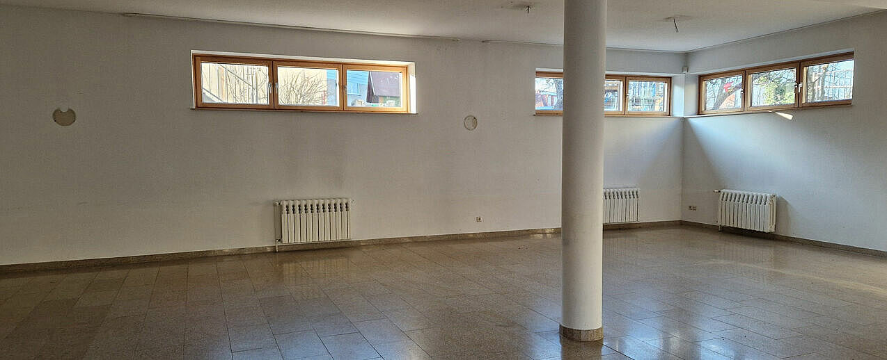 Der ehemalige Gemeindesaal ist leergeräumt und die Umbauarbeiten konnten starten. (Foto: C. Zwerschke)