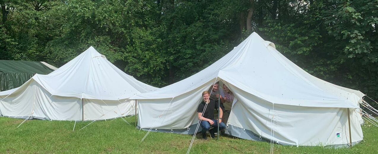 Auf dem Pfingszeltlager kamen die neuen Zelte erstmalig zum Einsatz. (Foto: Wiebke Anneken) 