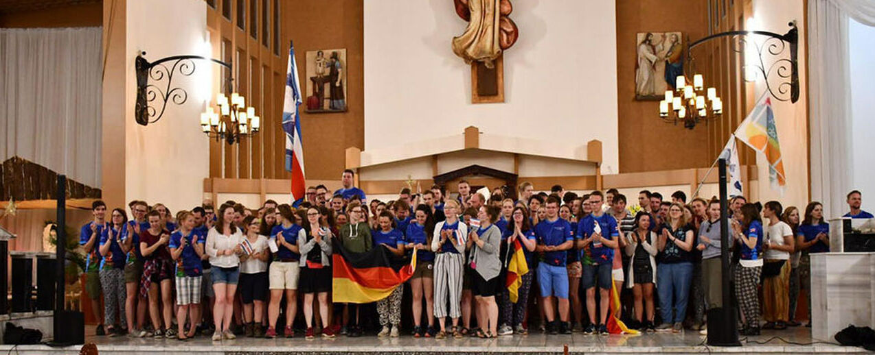 Pilger aus dem Erzbistum Paderborn haben zusammen eine Messe gefeiert. Foto: David Gorny 