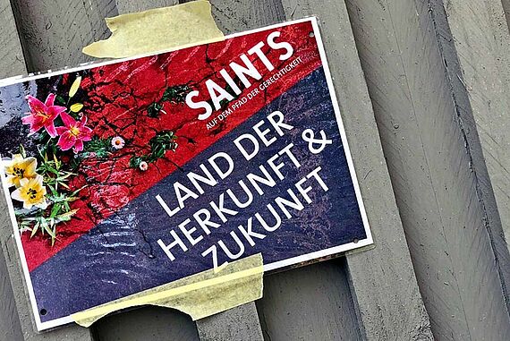 "SAINTS" - Motiv der Weiterbildungen. (Foto: Sebastian Schwertfeger)
