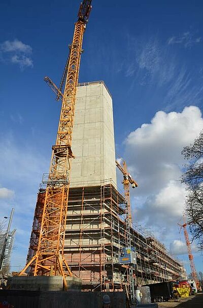 Die neue Propsteikirche im Februar 2014