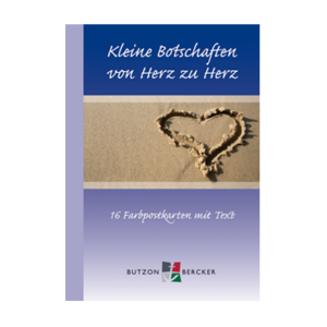 Postkartenbuch: Kleine Botschaften von Herz zu Herz