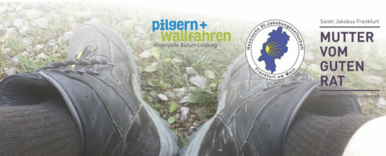 Am 29. Februar 2020 finden Lesungen und Stände rund um das Thema Pilgern und Wallfahrten statt. (Flyer: Hessische St. Jakobusgesellschaft)