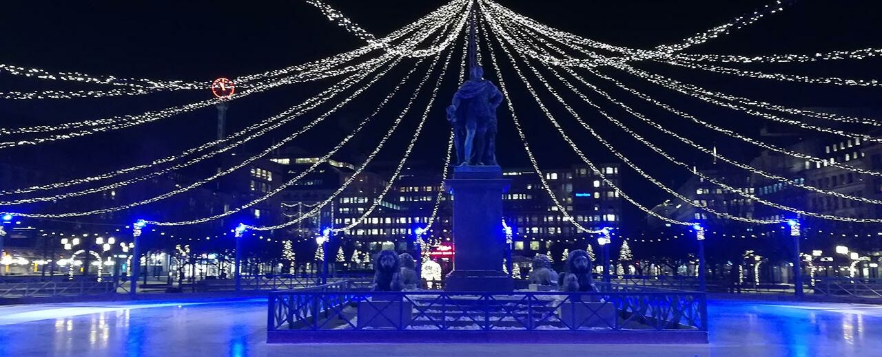Kungsträdgarden in Stockholm im weihnachtlichen Lichterglanz. Foto: Achim Schwarz