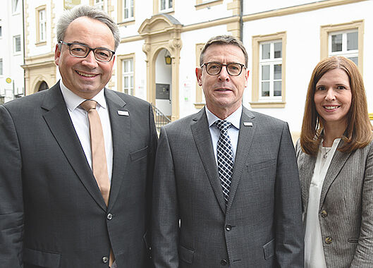Franziska Oevel, Andreas Kaiser, Ulrich Franke freuen sich darauf, Sie persönlich zu beraten.