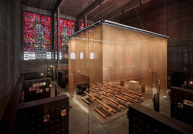 Die Grabeskirche St. Bartholomäus in Köln-Ehrenfeld wird zum Schauplatz der „Christian Mystic Journey“, einer interaktiven, geistlichen Inszenierung (Foto © Kath. Kirchengemeinde zu den Hll. Rochus, Dreikönigen und Bartholomäus)