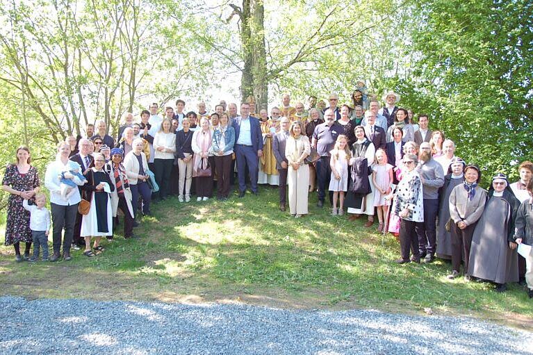 Bis zu 60 Personen nahmen an dem historischen Ereignis in Stiklestad teil. (Foto: Pål Johannes Nes/EWTN Norge