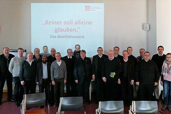 Priester und pastorale Mitarbeiter aus allen Regionen des Bistums.