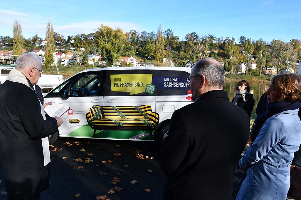 Das Caritasmobil soll neue Wege der Begegnung schaffen. (Foto: Michael Baudisch)
