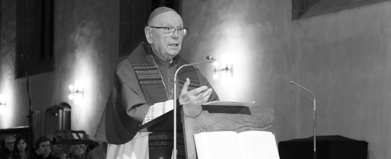 Die aktuellen theologischen und gesellschaftspolitischen Debatten verfolgte der Magdeburger Altbischof Leo Nowak mit wachem Geist. (Foto: Bistum Magdeburg)