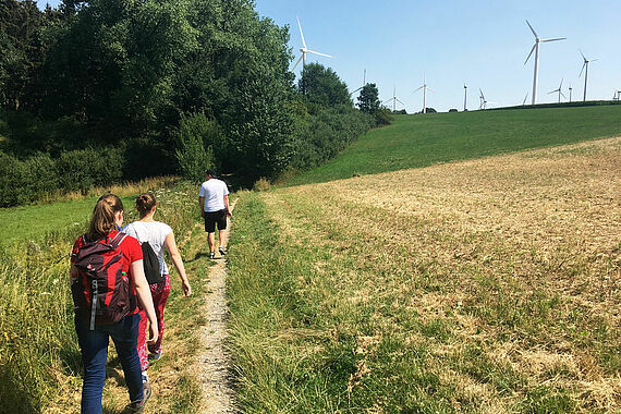 Wanderung durch das Paderborner Land während des Abschlusstreffens Foto: Julia Jesse 