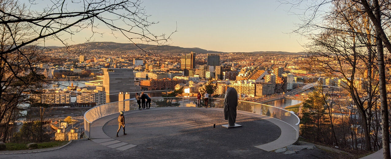 Aussicht über Oslo vom Ekebergpark (Foto: Paul Bonte)