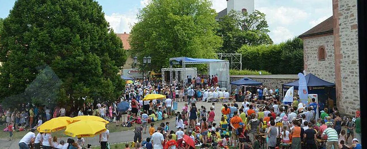 Abschlussgottesdienst der Kinderwallfahrt in Wechselburg 2014. (Foto: Michael Baudisch)