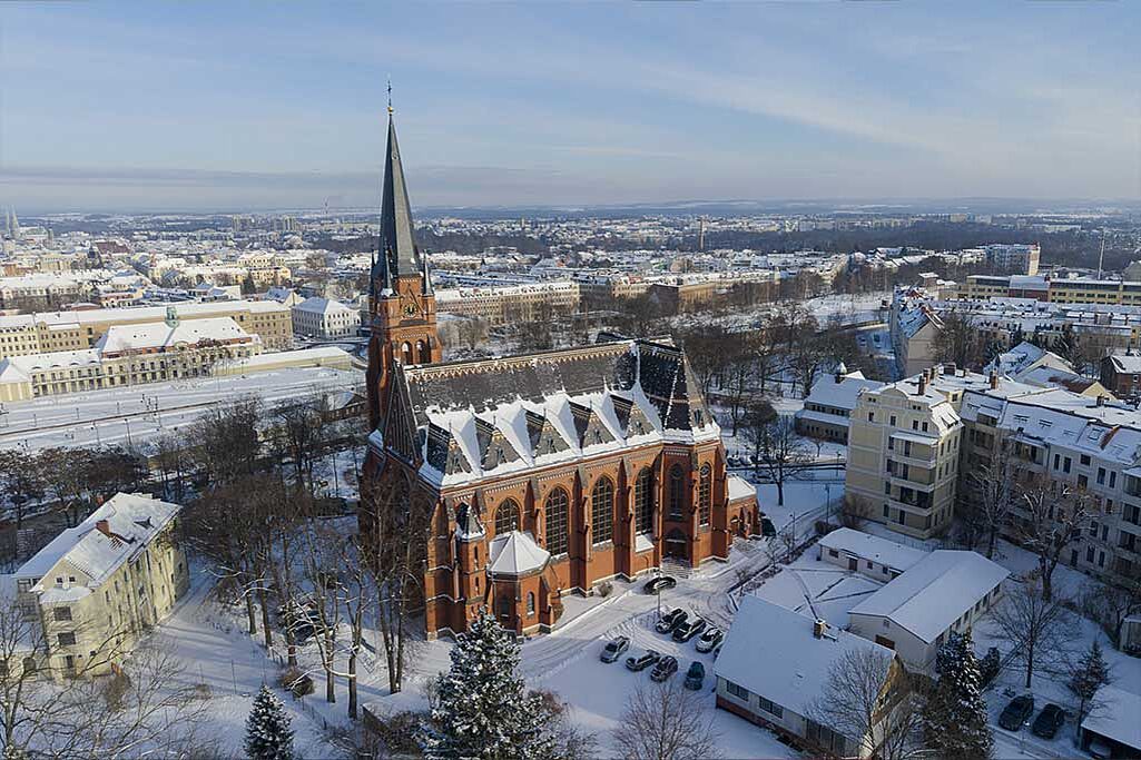 Unter erschwerten Wetterbedingungen fand der Neujahrsempfang des Bistum Görlitz statt.(Foto: Pawel Sosnowski)