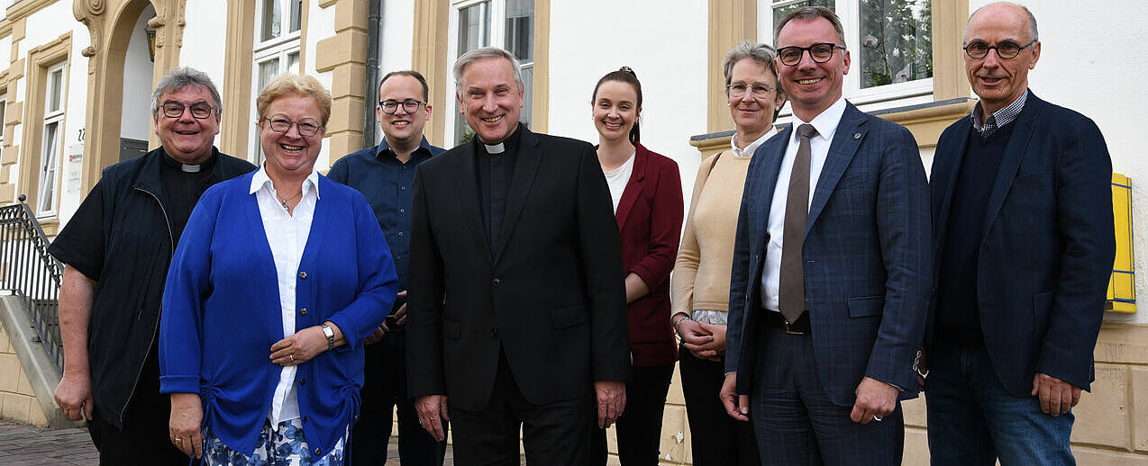 Der Vorstand des Diözesan-Bonifatiuswerkes Münster war jetzt im Bonifatiushaus in Paderborn zu Gast (Foto: Theresa Meier)