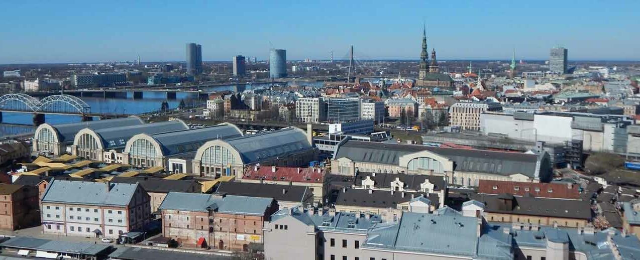 Riga, die Hauptstadt von Lettland von oben. (Foto: Anna Lena Drees)