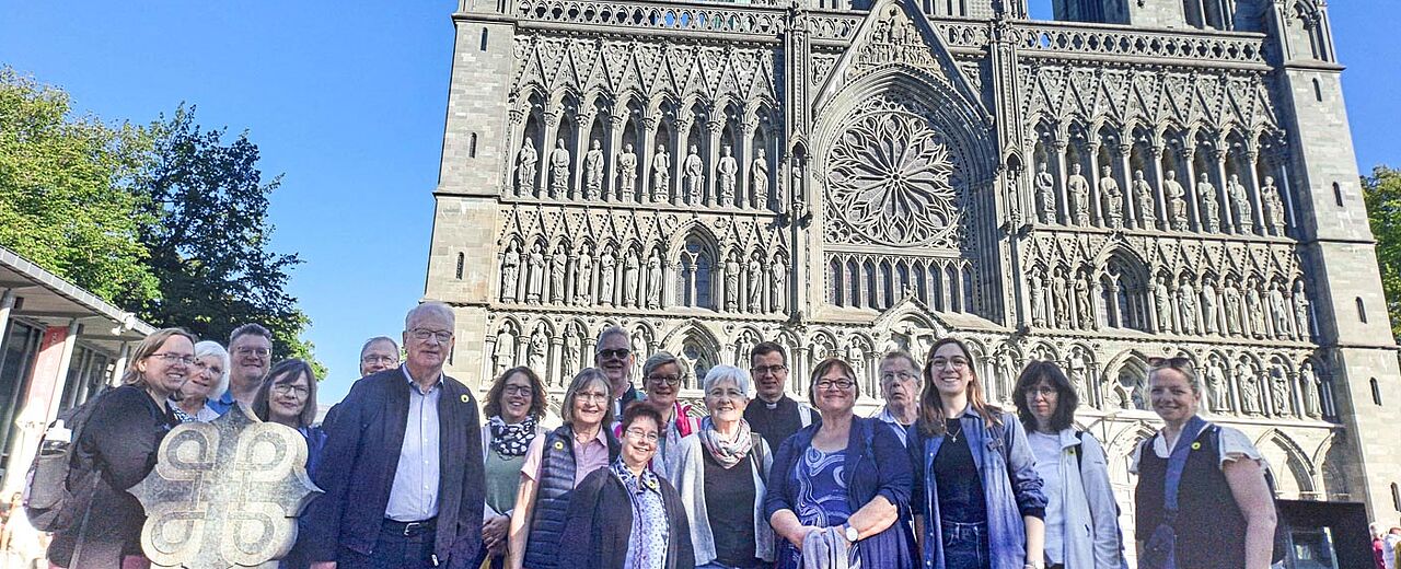 Die Reisegruppe besuchte den Nidarosdom in Trondheim. (Foto: privat)