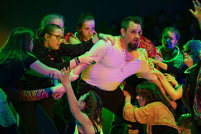 Michael Schmid aus Ettringen spielte den Jesus. (Foto: C. Jorda)