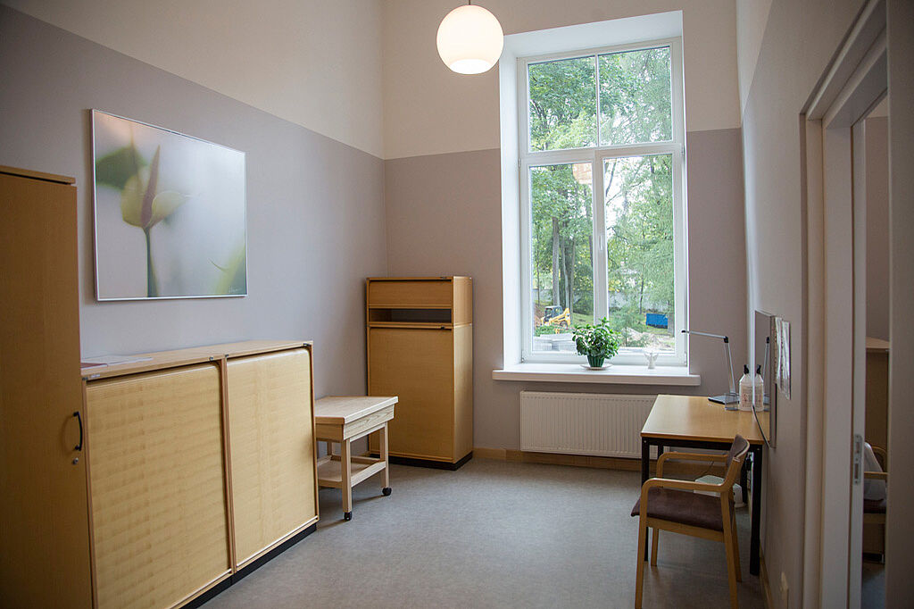 Ein Therapieraum im Terēzes māja. Foto: (Foto: Arina Solntzeff) 
