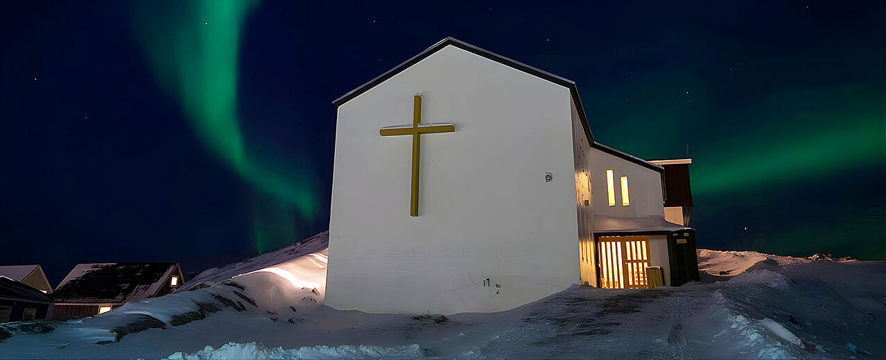 Das Pfarrzentrum von Christus König, der einzigen katholischen Pfarrei in Nuuk auf Grönland. (Foto: Christian Noval)