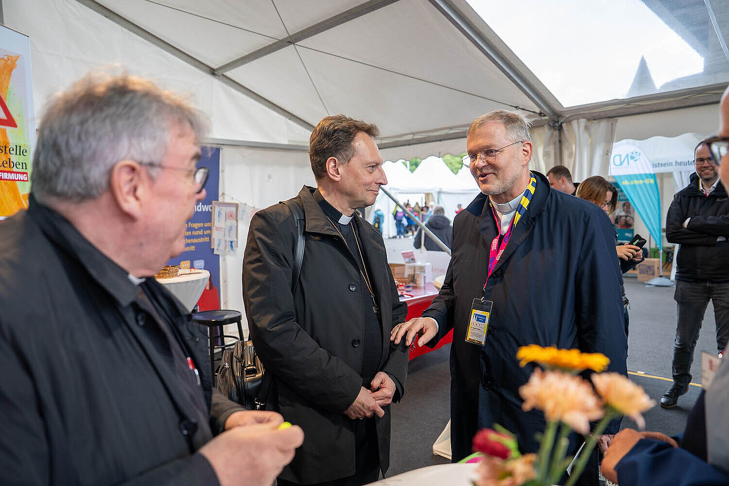 Bonifatiuswerk-Generalsekretär Monsignore Georg Austen, Erzbischof Herwig Gössl (Bamberg), Generalvikar Dr. Jürgen Vorndran (Würzburg, v.l.)