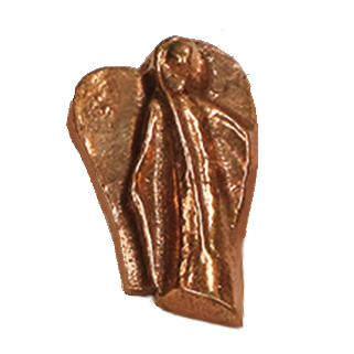 Bronzengel als Zeichen der Verbundenheit in Zeiten der Trostes