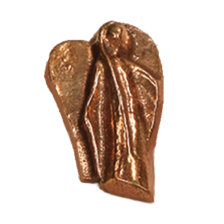 Bronzengel als Zeichen der Verbundenheit in Zeiten der Trauer 