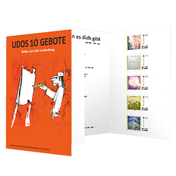 Briefmarkenheft 10er "Udos 10 Gebote"
