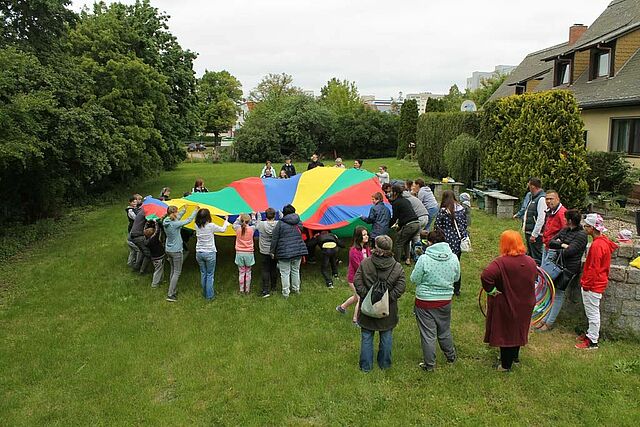 Gelebter Teamspirit Foto Kinder- und Jugendzentrum Don Bosco. (Foto: Patrick Kleibold)