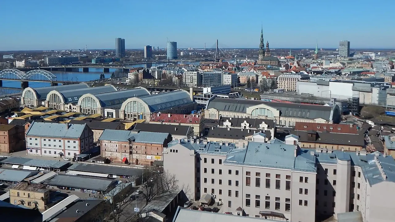 Riga, die Hauptstadt von Lettland von oben. (Foto: Anna Lena Drees)