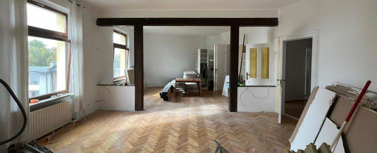 Ein Blick in ein Zimmer während der Umbauphase. (Foto: Offenes Herz e.V.)