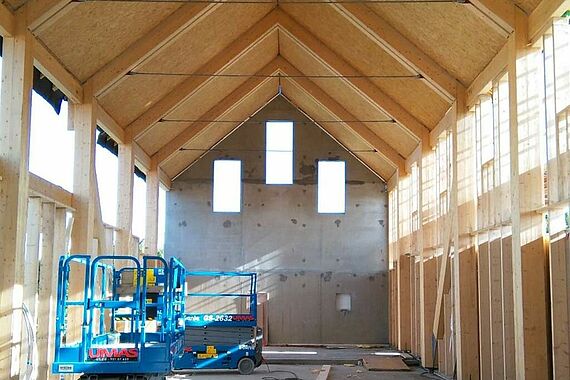 Der Innenausbau der Kirche. (Foto: Munkeby Mariakloster) 