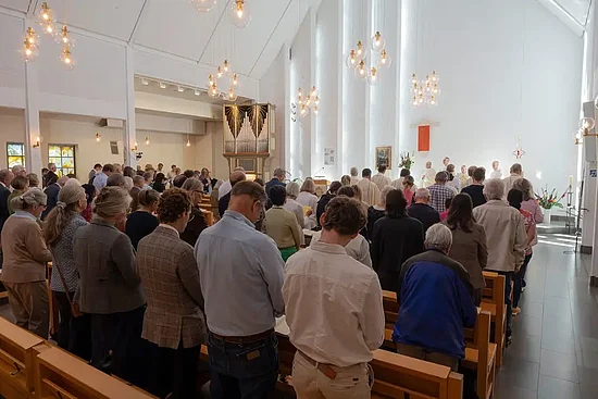Jubiläumsmesse in der katholischen St.-Lars-Kirche anlässlich des 25-jährigen Bestehens des Newman-Instituts. Foto: Ritha Eriksson 