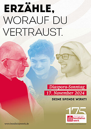 Motiv zur Aktion 2024:"Erzähle, worauf du vertraust."