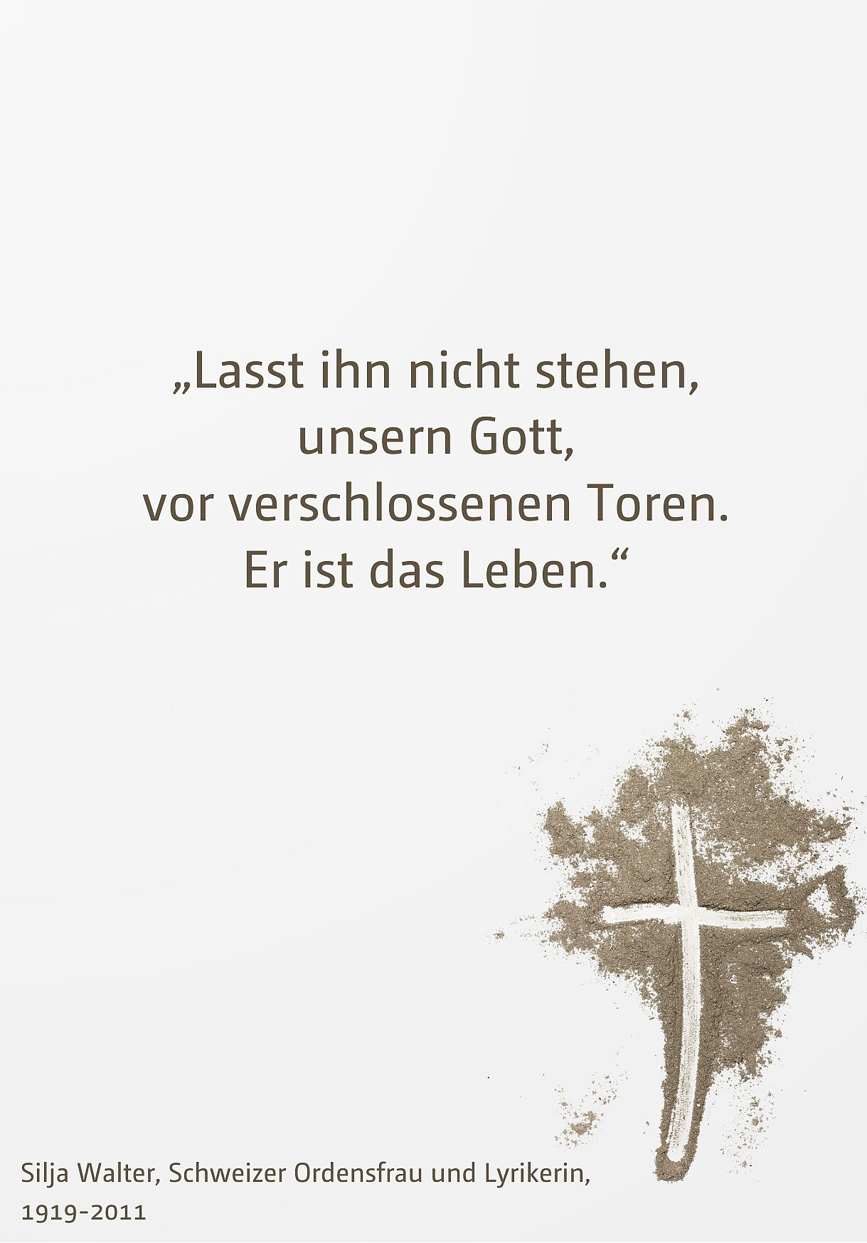 Impuls zum Palmsonntag: Silja Walter