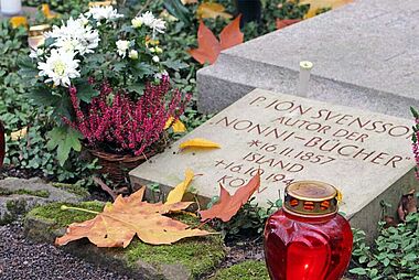 Jón Svenssons Grab auf dem Melatenfriedhof Köln. (Foto: Theresa Meier)