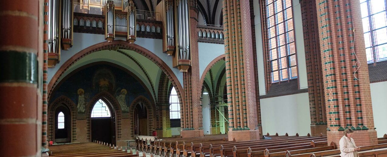 Die Kathedrale St. Jakobus in Görlitz während der Umbauarbeiten im letzten Jahr. (Foto: Susanne Mathei)