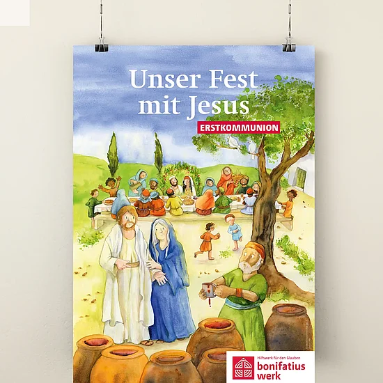 "Unser fest mit Jesus" lautet das Leitwort der Erstkommunionaktion 2027.