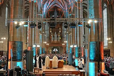Der Gottesdienst des Bonifatiuswerkes der deutschen Katholiken und des Ansgar-Werkes der Bistümer Osnabrück und Hamburg war ein Zeichen des Mutes für die Diaspora. Foto: Simon Helmers