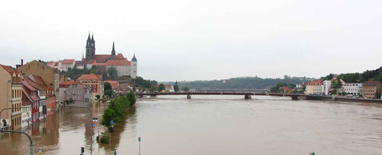 Der aktuelle Blick auf den Dom zu Meißen (Foto: KNA)