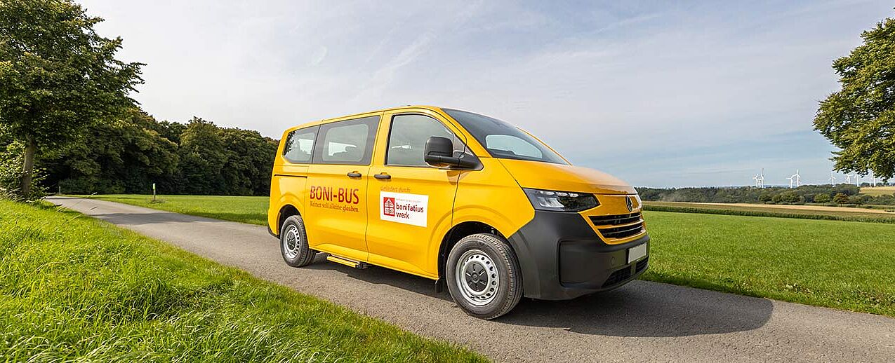 Das neue Modell des BONI-Buses ist seit 2026 auf den Straßen unterwegs. (Foto: Hartmut Salzmann)