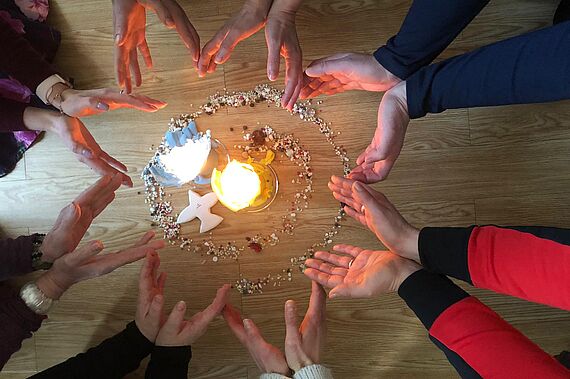 Gemeinsames Gebet der Dominikanerinnen für die Menschen in der Ukraine (Foto: Dominikanerinnen)