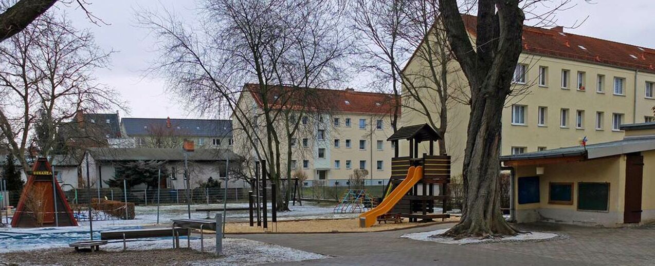 Die Kindertagesstätte "Geschwister Scholl" in Aschersleben. (Foto: Thomas Twents)