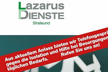 Die Lazarusdienste Stralsund bieten vielfältige Hilfsangebote für Menschen in schwierigen Lebenslagen. Unterstützt werden sie dabei auch vom Bonifatiuswerk.