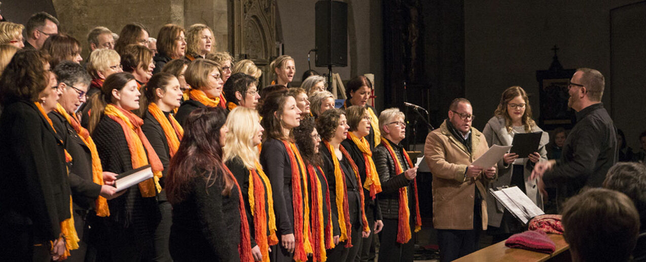 Der Gospelchor St. Vitus Singers. (Foto: Klaus Harnischmacher)