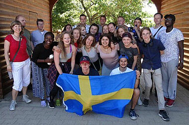 Junge Schweden auf dem Weg nach Taize.