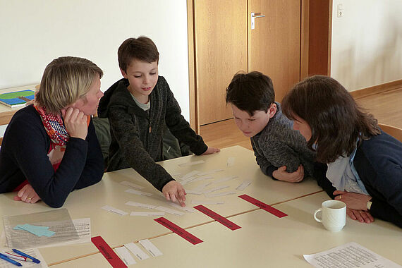 Ein Rätsel lösen: Wie ist eine katholische Messe aufgebaut? (Foto: Stephan Kreye, Kath. Landvolkshochschule Hardehausen)