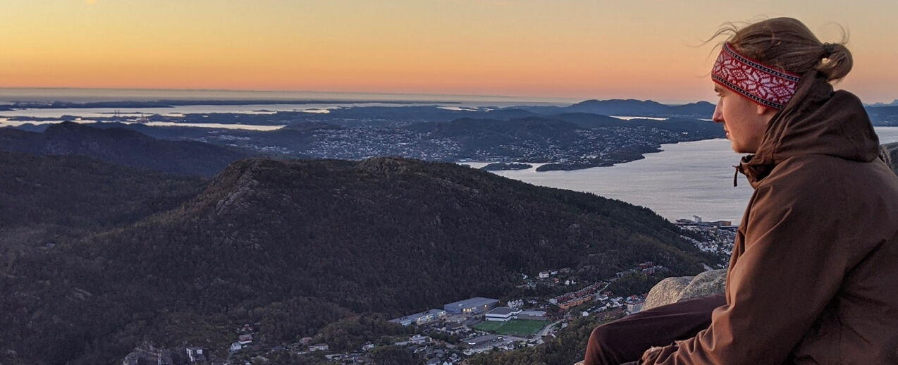 Blick auf das norwegische Bergen (Foto: Bonifatiuswerk-Praktikant)