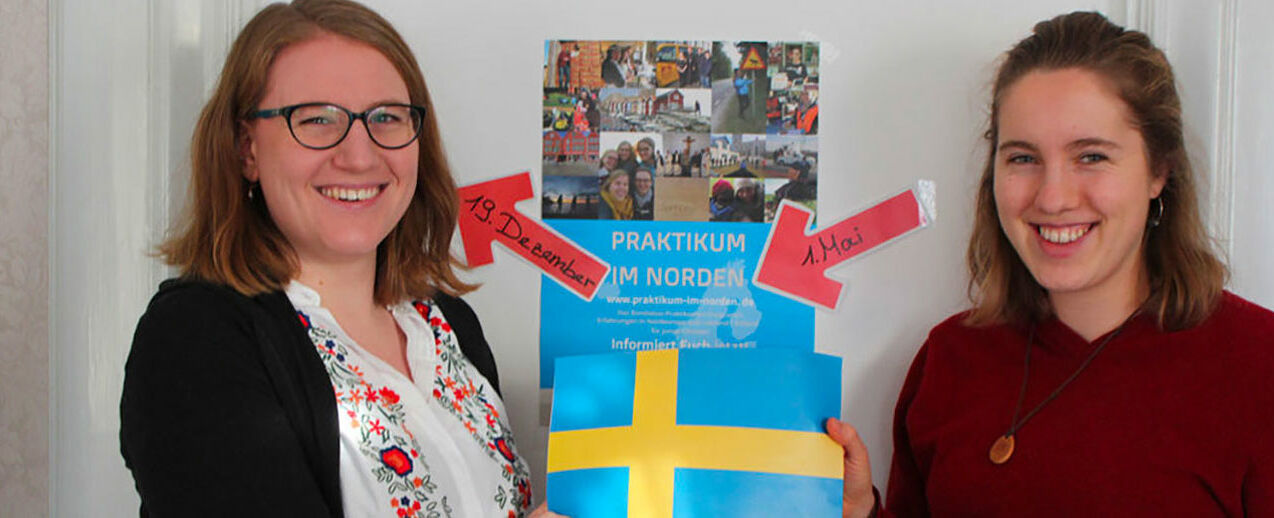 Personnel change: Ricarda Clasen (right) takes over from Anna Nick as coordinator of the “Traineeship in the North”. Photo: Bonifatiuswerk