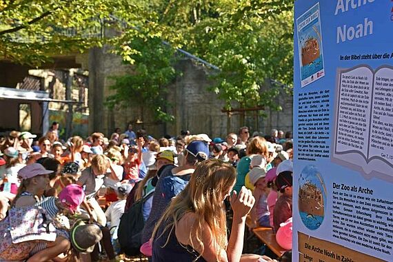 Im Zoo Osnabrück nahmen über 800 Grundschüler am Aktionstag "Tiere der Bibel" teil. Foto: Patrick Kleibold 